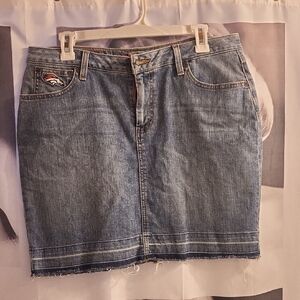 BRONCOS Denim Blue Skirt